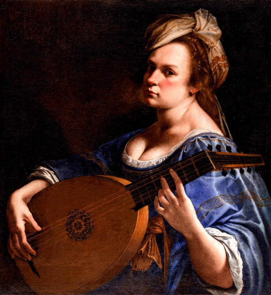 Artemisia Gentileschi - Autorretrato como intérprete de laúd