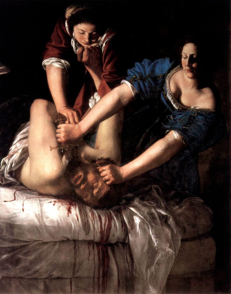 Judit decapitando a Holofernes (Gentileschi, Nápoles)