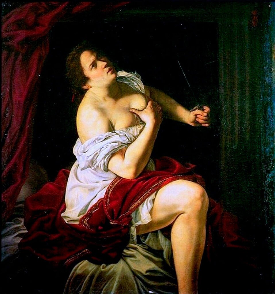 Lucrecia (Artemisia Gentileschi, Milán)